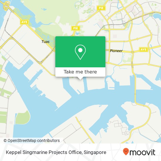 Keppel Singmarine Projects Office map