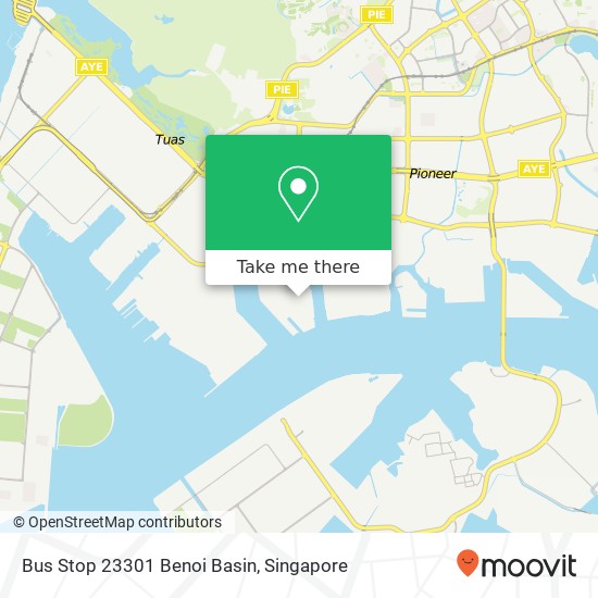 Bus Stop 23301 Benoi Basin map