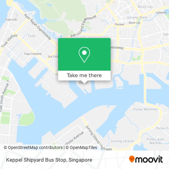 Keppel Shipyard Bus Stop map