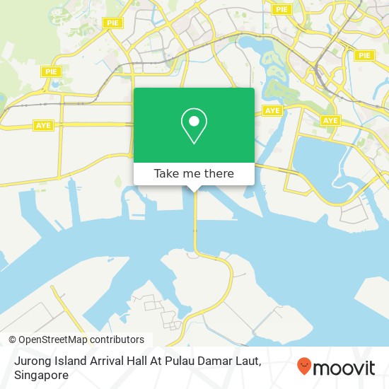 Jurong Island Arrival Hall At Pulau Damar Laut map