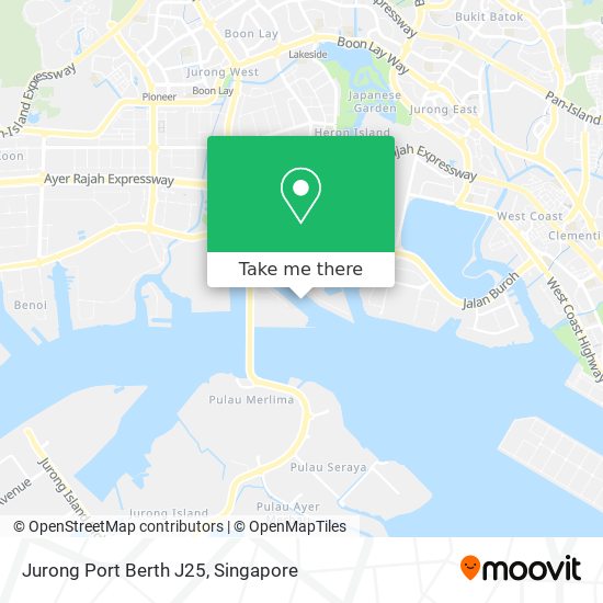 Jurong Port Berth J25 map