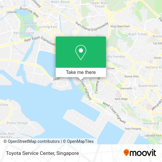 Toyota Service Center map