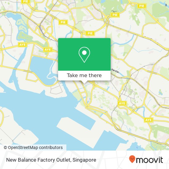 New Balance Factory Outlet map