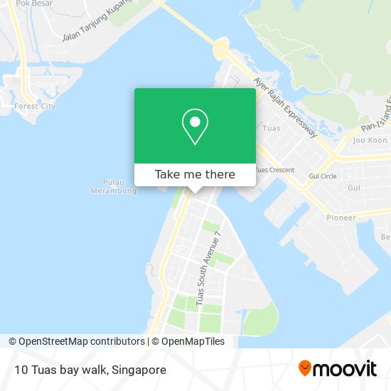 10 Tuas bay walk map