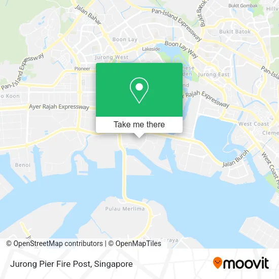 Jurong Pier Fire Post map