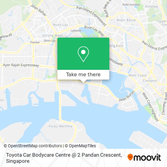 Toyota Car Bodycare Centre @ 2 Pandan Crescent地图