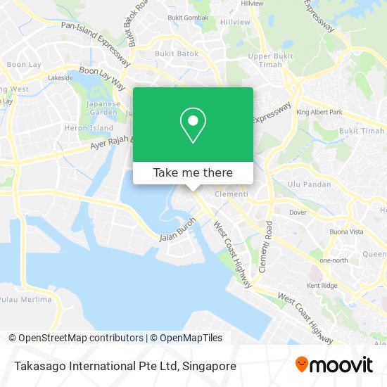 Takasago International Pte Ltd map