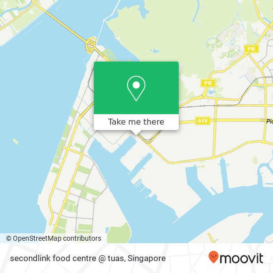 secondlink food centre @ tuas map