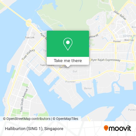 Halliburton (SING 1) map