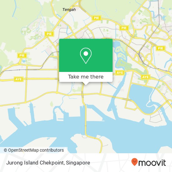 Jurong Island Chekpoint map
