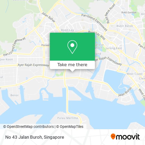 No 43 Jalan Buroh map