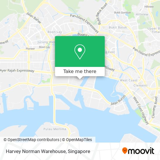 Harvey Norman Warehouse map