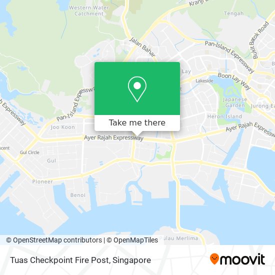 Tuas Checkpoint Fire Post map