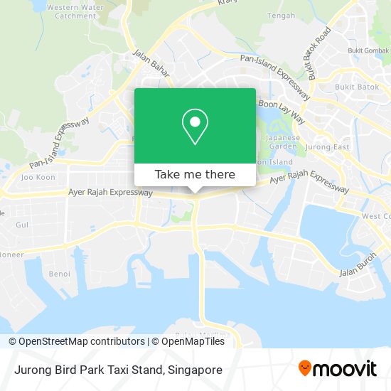 Jurong Bird Park Taxi Stand map
