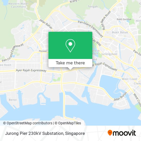 Jurong Pier 230kV Substation map