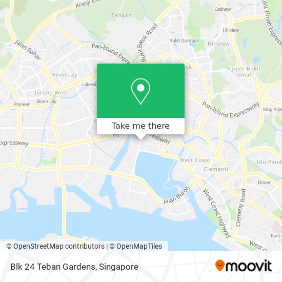 Blk 24 Teban Gardens map