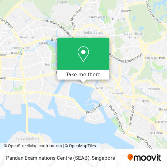 Pandan Examinations Centre (SEAB) map