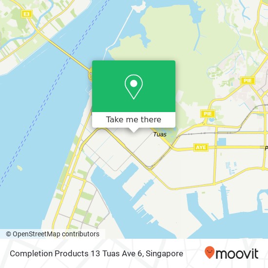Completion Products 13 Tuas Ave 6 map