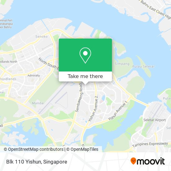 Blk 110 Yishun map