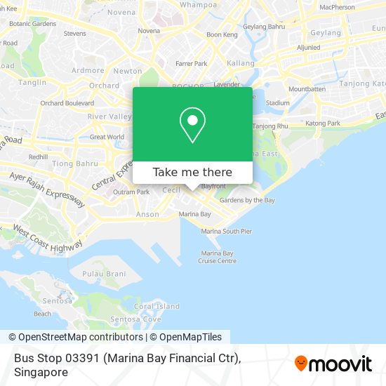 Bus Stop 03391 (Marina Bay Financial Ctr) map