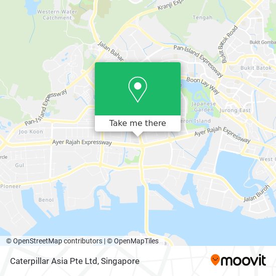 Caterpillar Asia Pte Ltd map