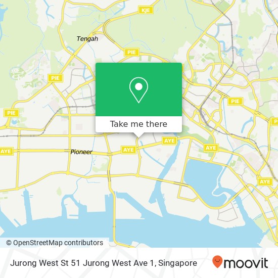Jurong West St 51 Jurong West Ave 1 map