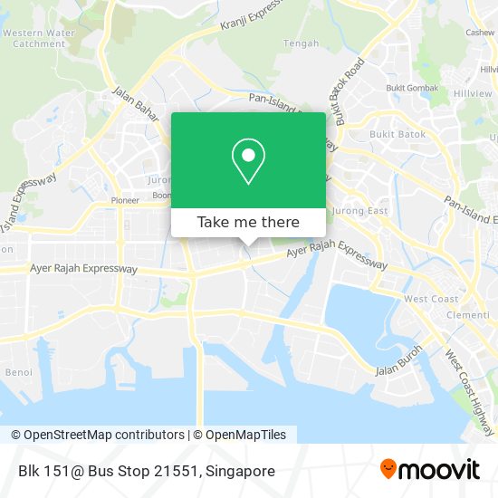 Blk 151@ Bus Stop 21551 map