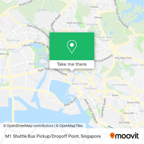 M1 Shuttle Bus Pickup / Dropoff Point map