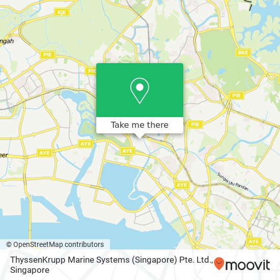 ThyssenKrupp Marine Systems (Singapore) Pte. Ltd. map