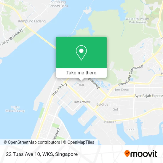 22 Tuas Ave 10, WKS map