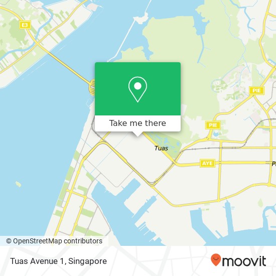 Tuas Avenue 1 map