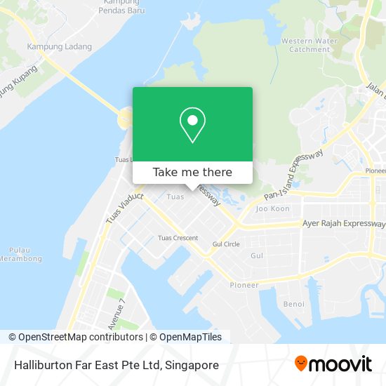 Halliburton Far East Pte Ltd map