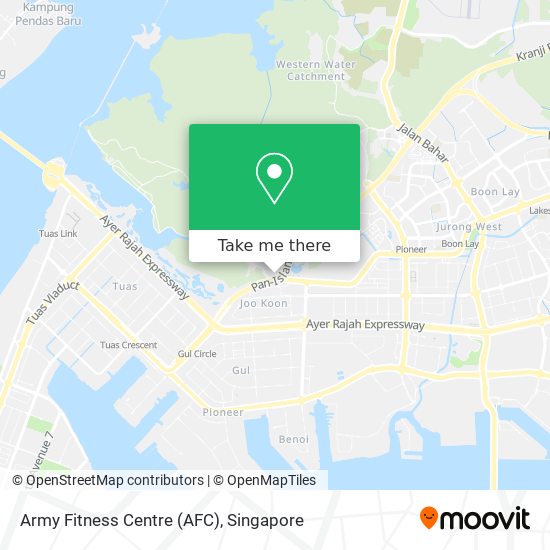 Army Fitness Centre (AFC) map