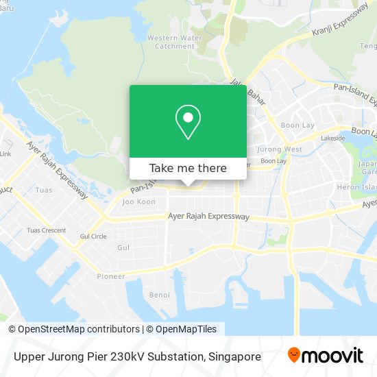 Upper Jurong Pier 230kV Substation map