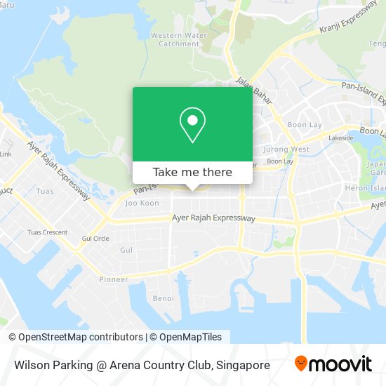 Wilson Parking @ Arena Country Club map