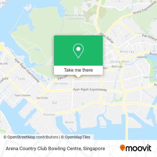 Arena Country Club Bowling Centre map