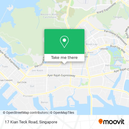 17 Kian Teck Road map