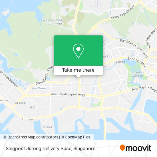 Singpost Jurong Delivery Base map