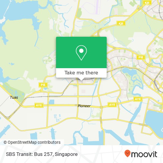 SBS Transit: Bus 257 map