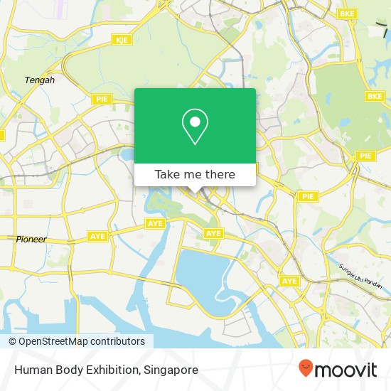 Human Body Exhibition map