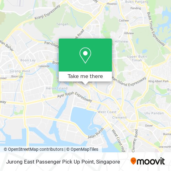 Jurong East Passenger Pick Up Point map