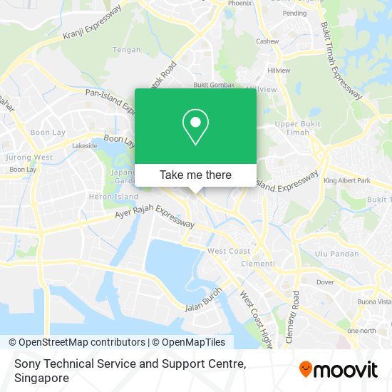 Sony Technical Service and Support Centre map