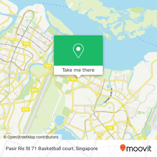 Pasir Ris  St 71 Basketball court map