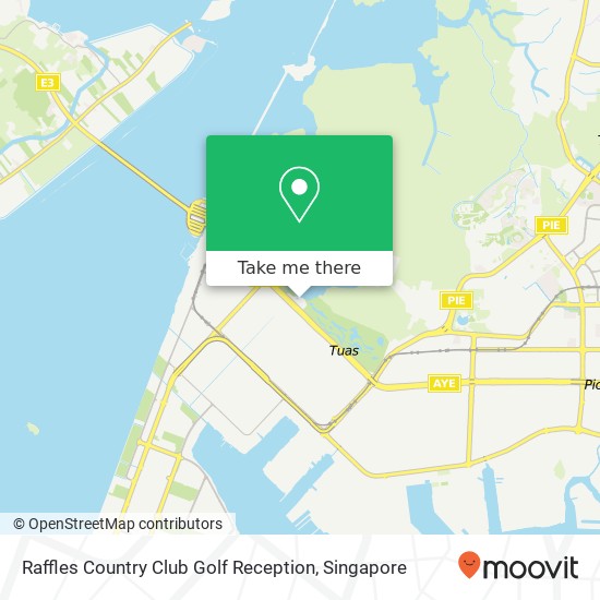 Raffles Country Club Golf Reception map