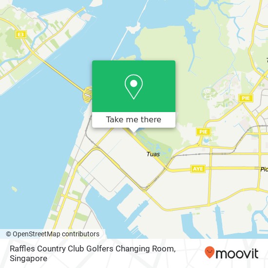 Raffles Country Club Golfers Changing Room map