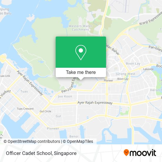 Officer Cadet School map