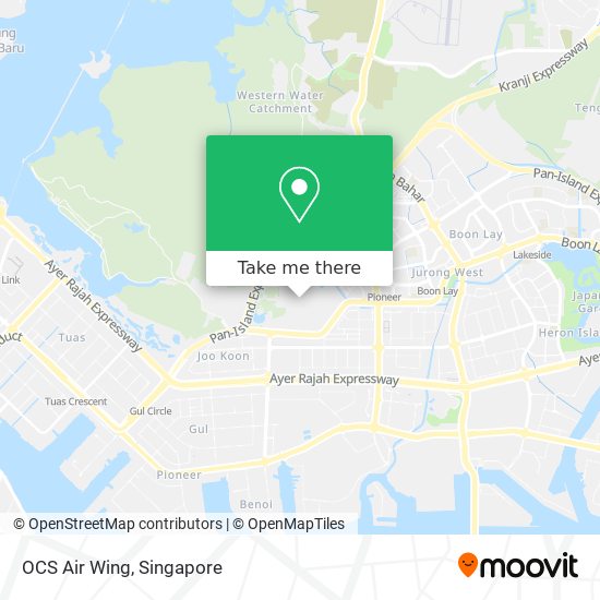 OCS Air Wing map