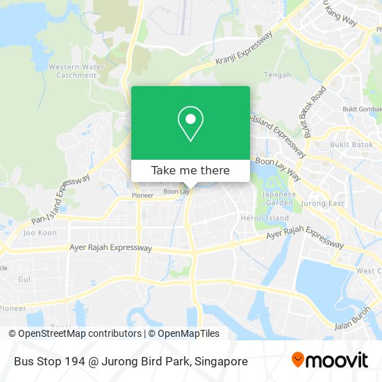 Bus Stop 194 @ Jurong Bird Park map