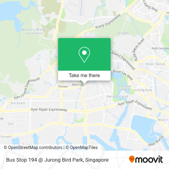 Bus Stop 194 @ Jurong Bird Park map