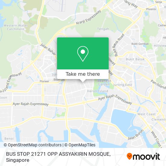 BUS STOP 21271 OPP ASSYAKIRIN MOSQUE map